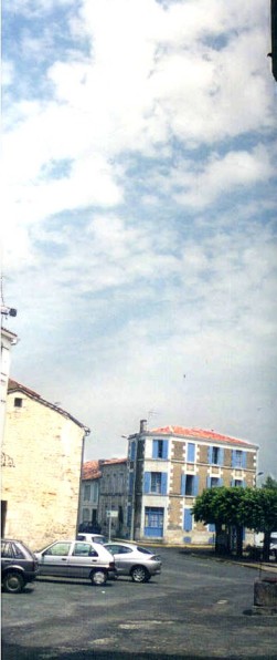 sky and village